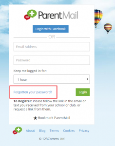 Your Details - Forgot your password